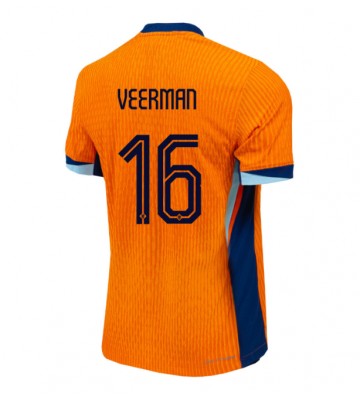 Holland Joey Veerman #16 Replika Hjemmebanetrøje EM 2024 Kortærmet